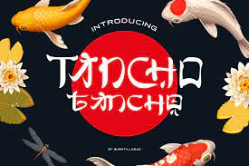 Пример шрифта Tancho #1